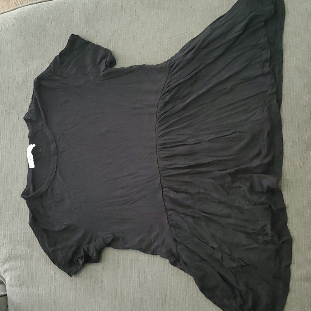 💥50% sale💥 Gaze black short sleeve top szS #b326
